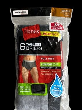 Hanes Tagless Briefs - 4 Pack